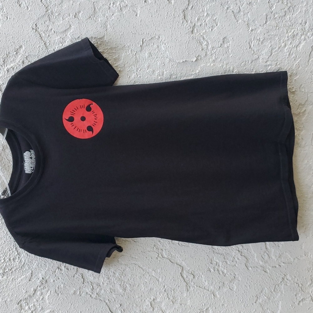 2 Black Naruto Shippuden Short Sleeve T-Shirts Size Small - Picture 8 of 10